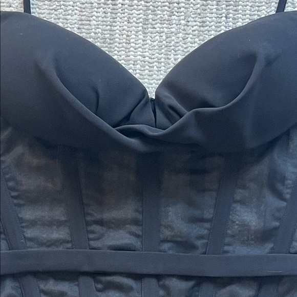 Custom Designer Made Mesh Rib Bodysuit - Picture 2 of 7